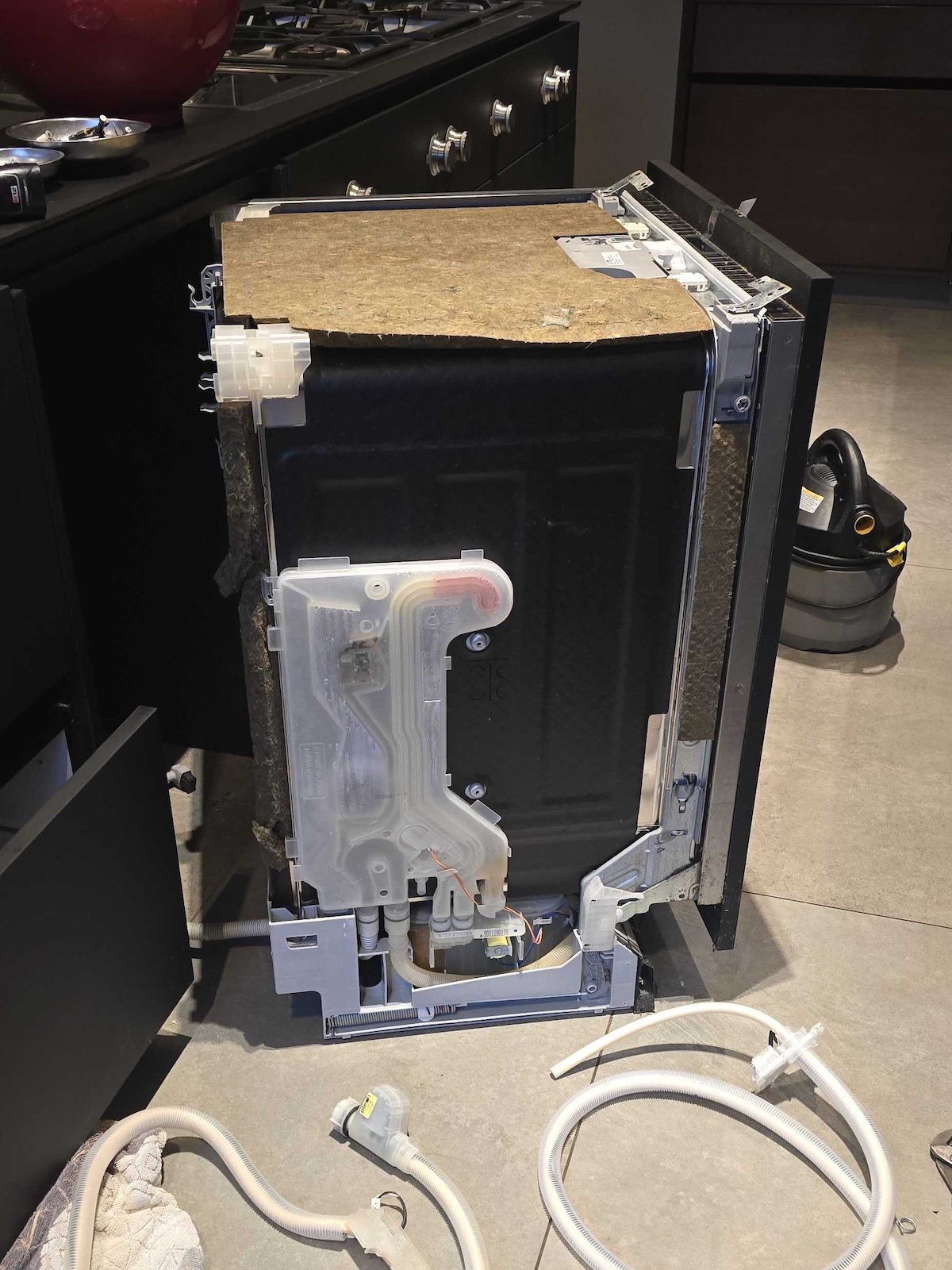 repair of dishwasher