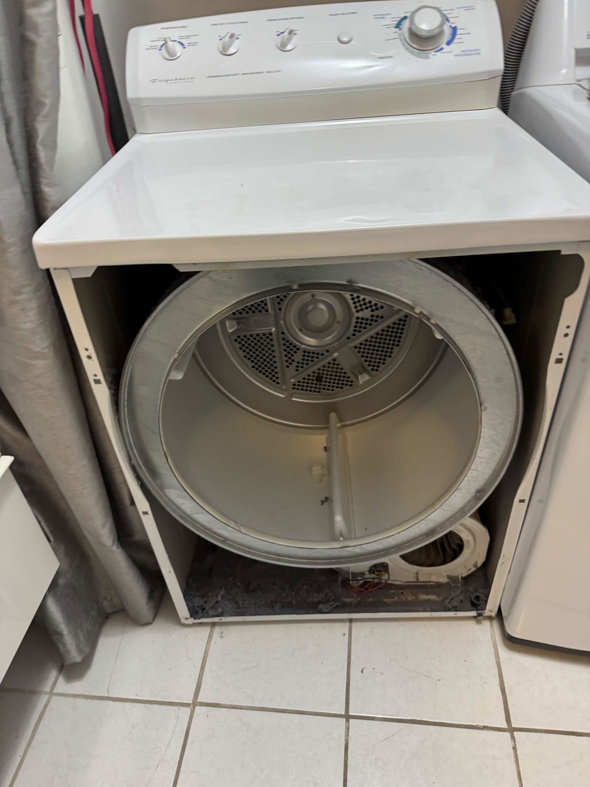 dryer motor capacitor blown